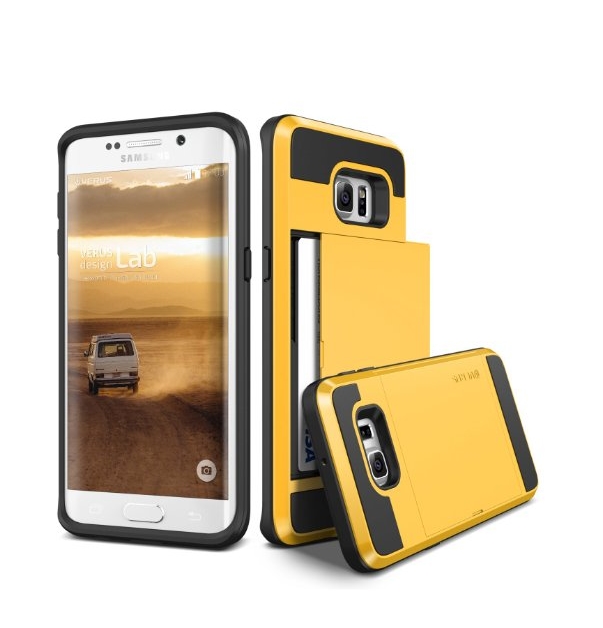 Galaxy S6 Edge Plus Case Verus yellow Wallet Card Slot Heavy Duty Protection For Samsung S6 Edge+